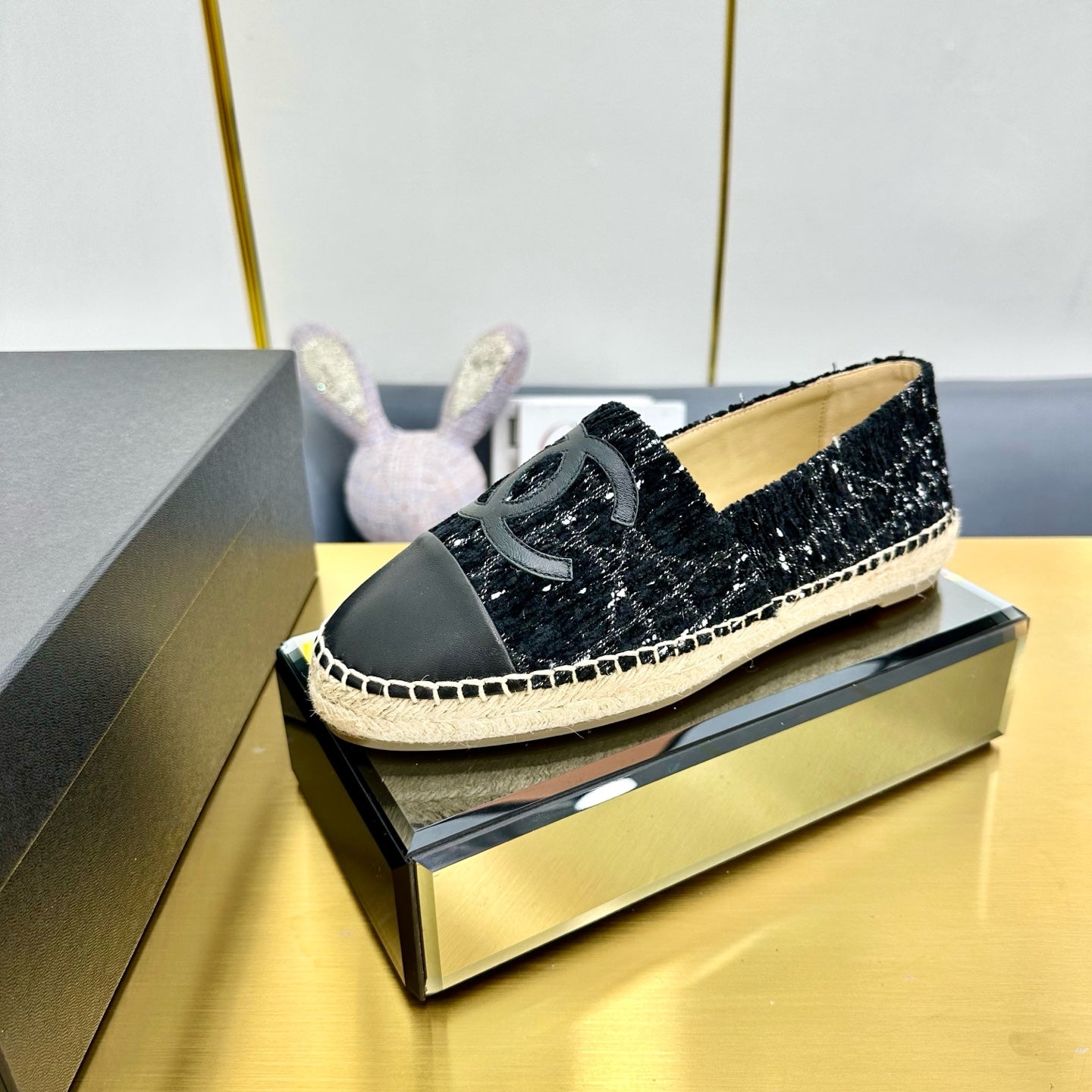 CC 25s Slipâ€“on Espadrilles Black Tweed 297819