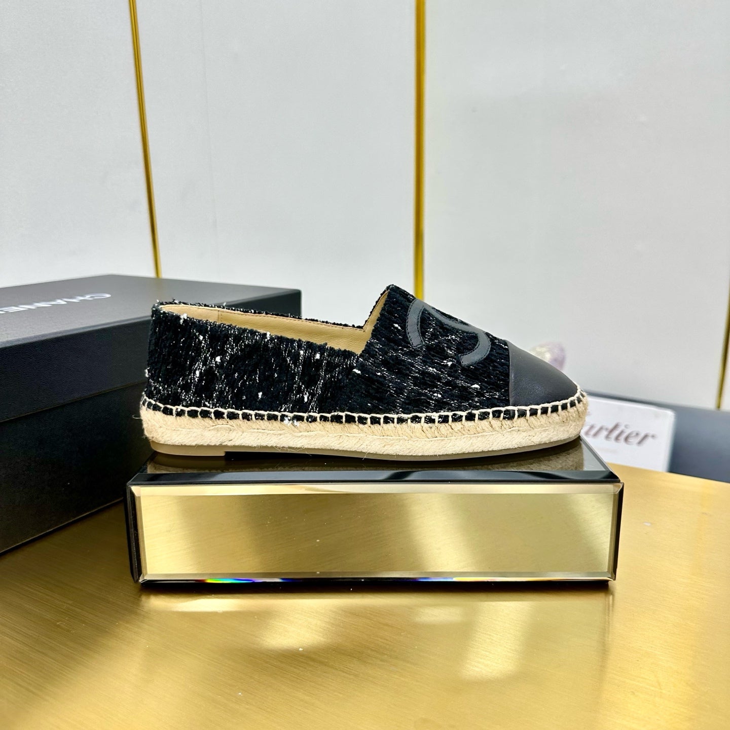 CC 25s Slipâ€“on Espadrilles Black Tweed 297819