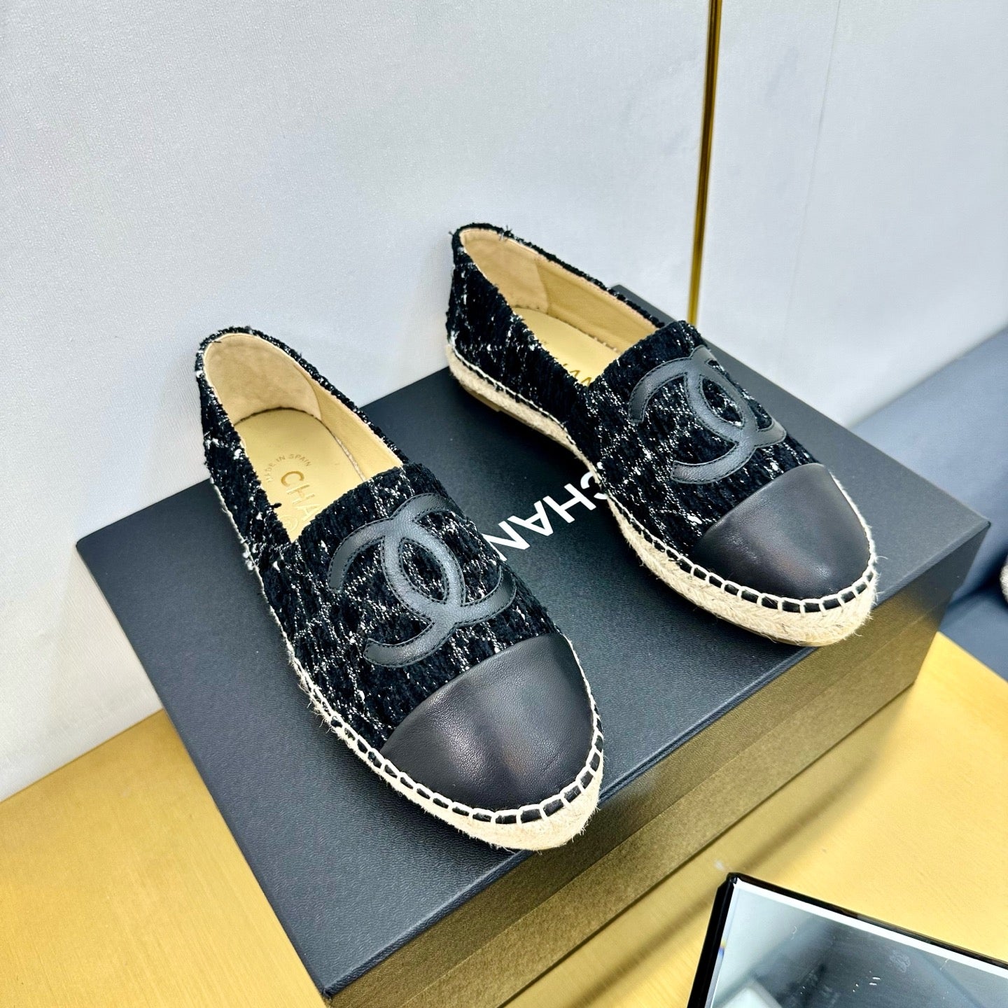 CC 25s Slipâ€“on Espadrilles Black Tweed 297819