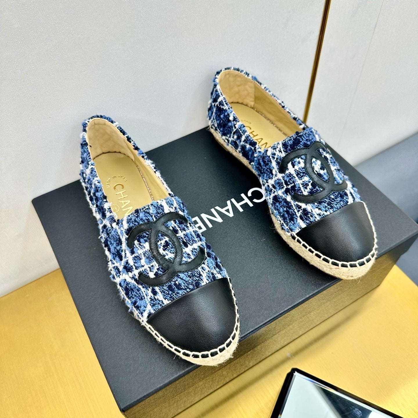 CC 25s Slipâ€“on Espadrilles Blue Tweed 297822