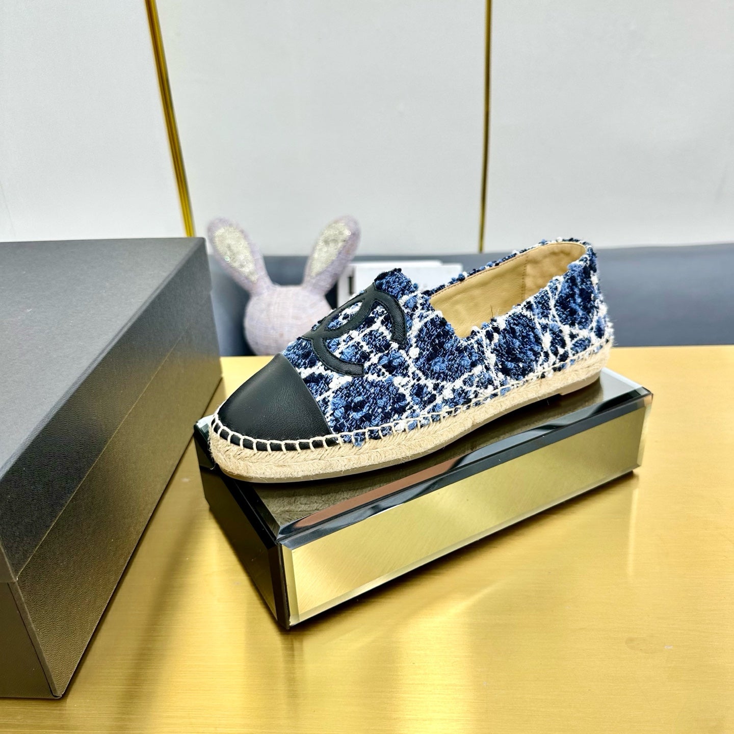 CC 25s Slipâ€“on Espadrilles Blue Tweed 297822