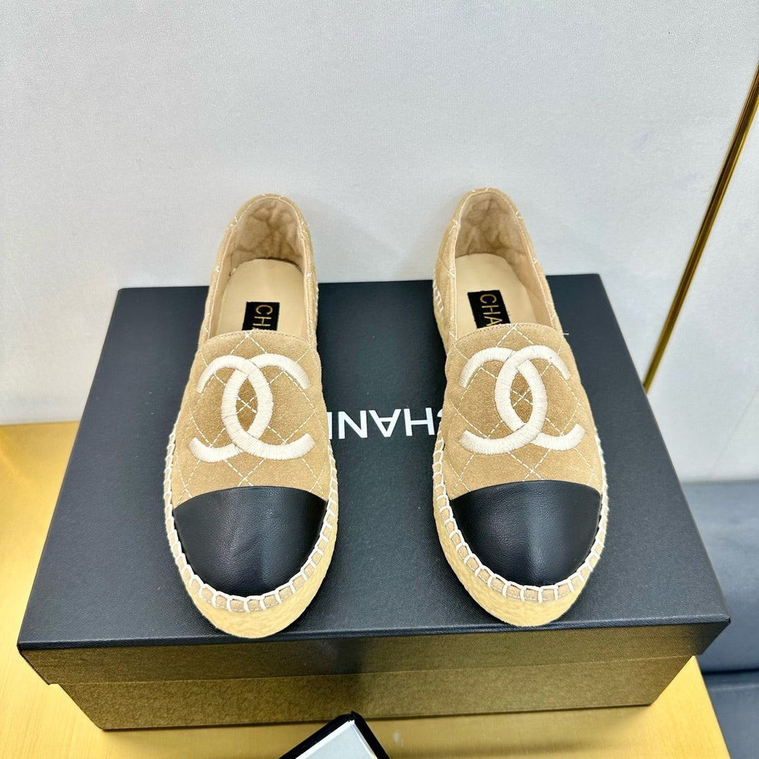 CC 25s Slipâ€“on Espadrilles Light Brown Velvet 297829