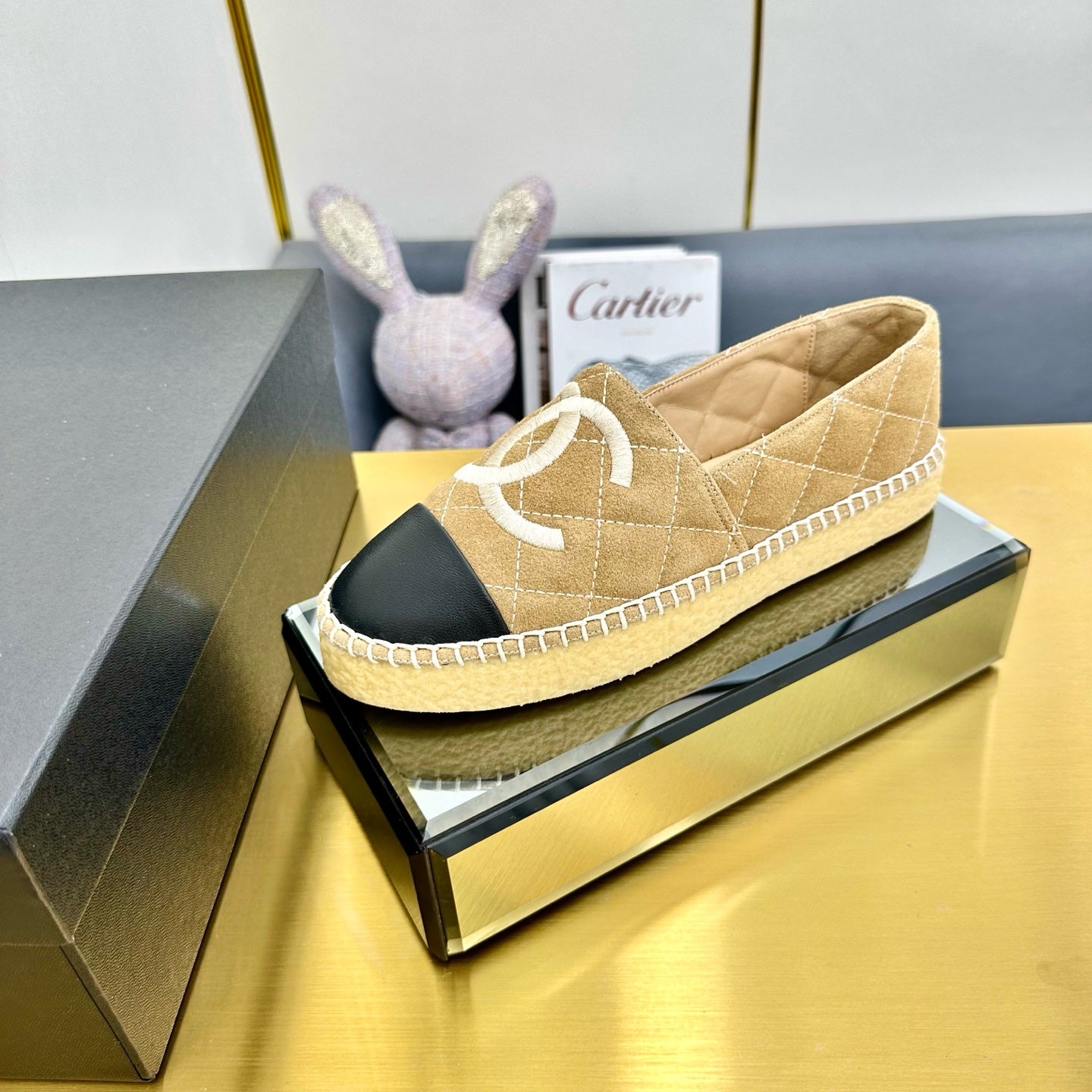 CC 25s Slipâ€“on Espadrilles Light Brown Velvet 297829