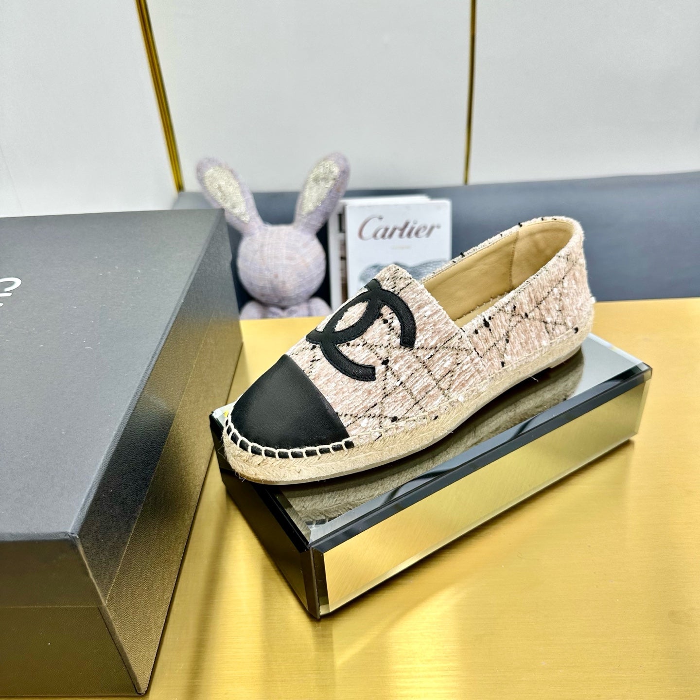 CC 25s Slipâ€“on Espadrilles Creamy White Tweed 297827