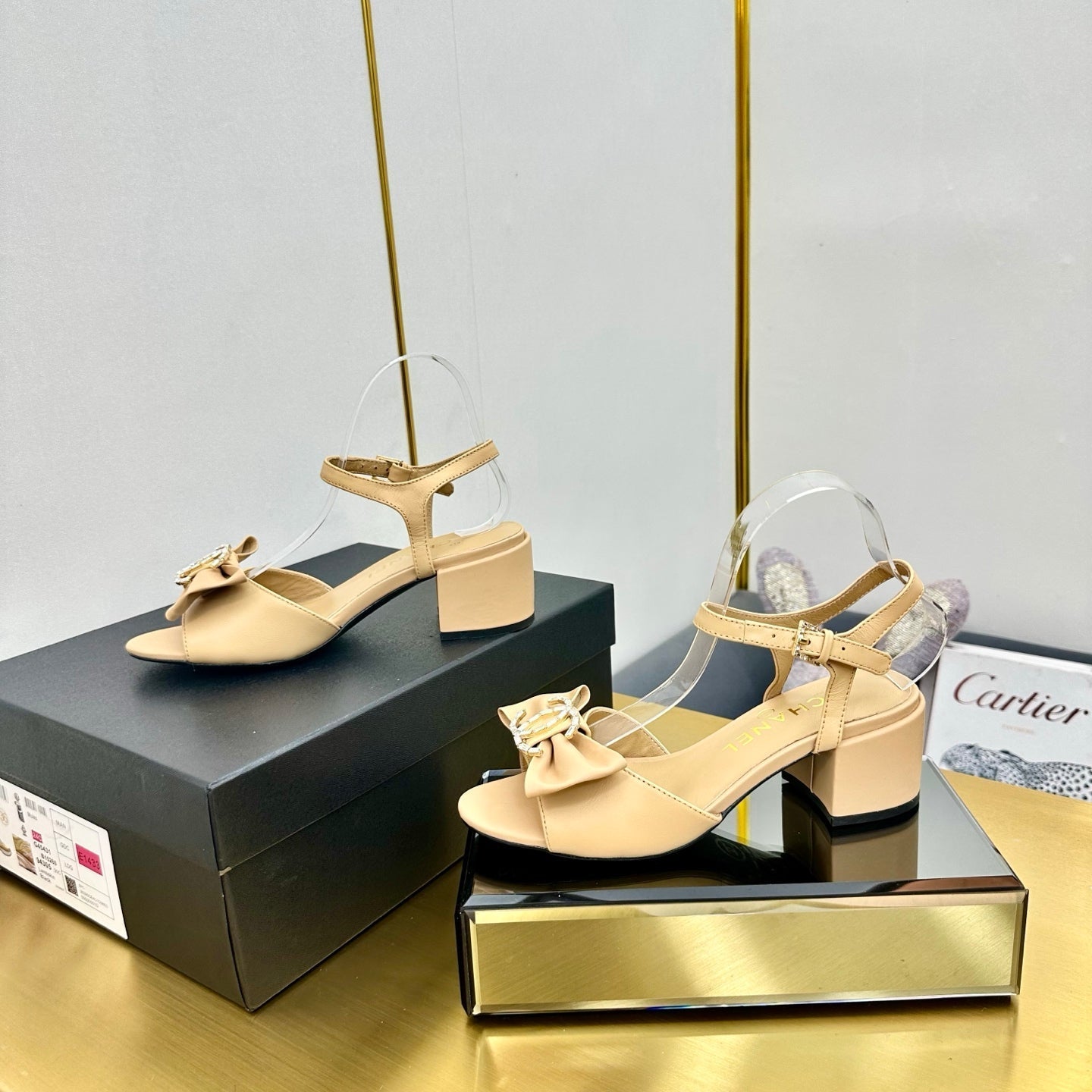 CC 25 Sandal Heels Daffodil Yellow Sheepskin 238486