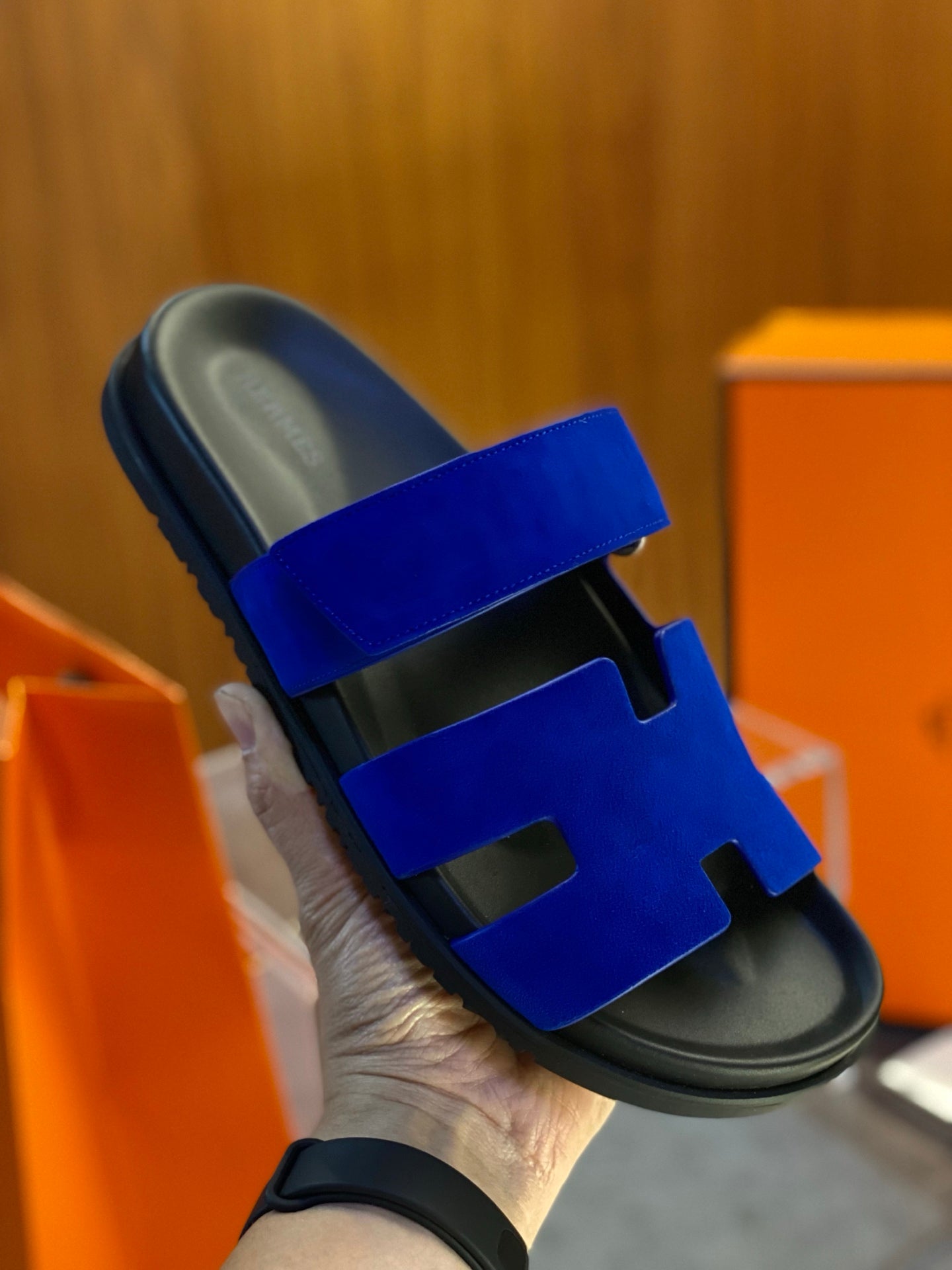 HM Men's Chypre Slide Suede 555844