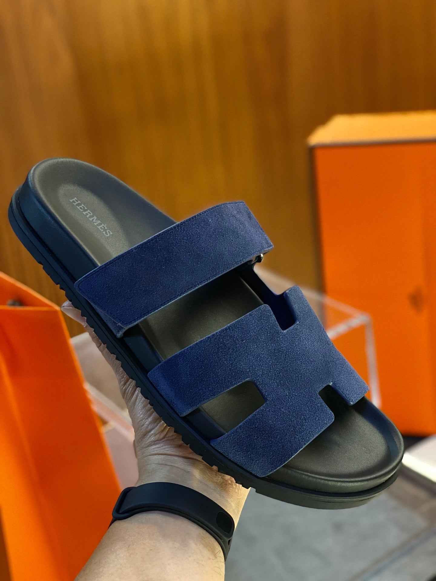 HM Men's Chypre Slide Suede 555844