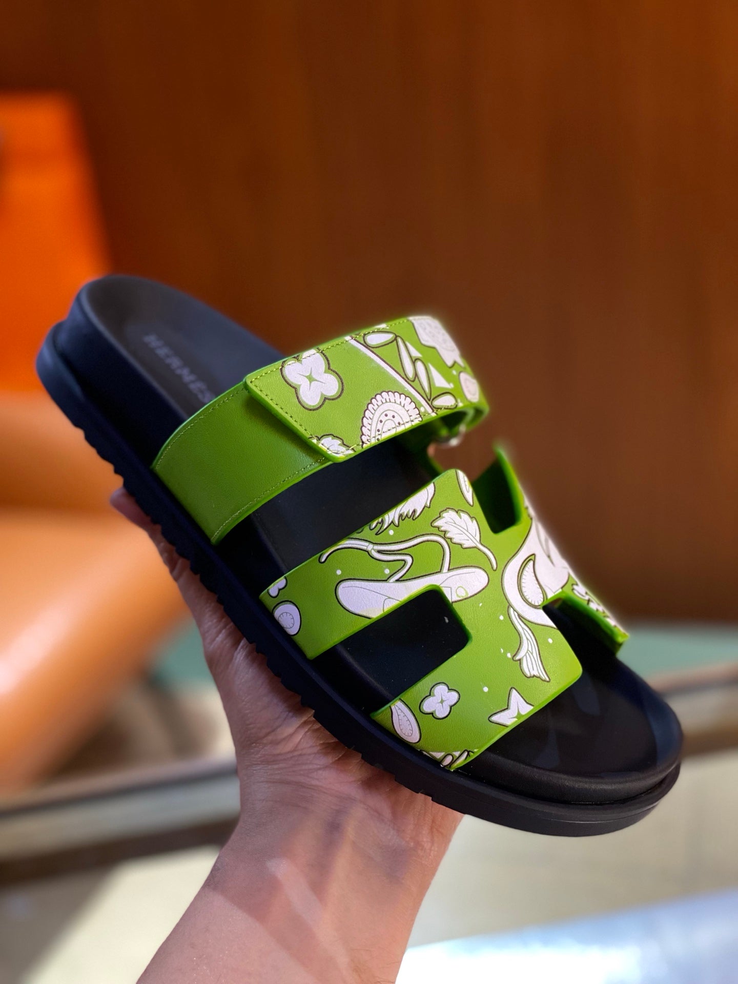 HM Men's Chypre Slide Calfskin 555852