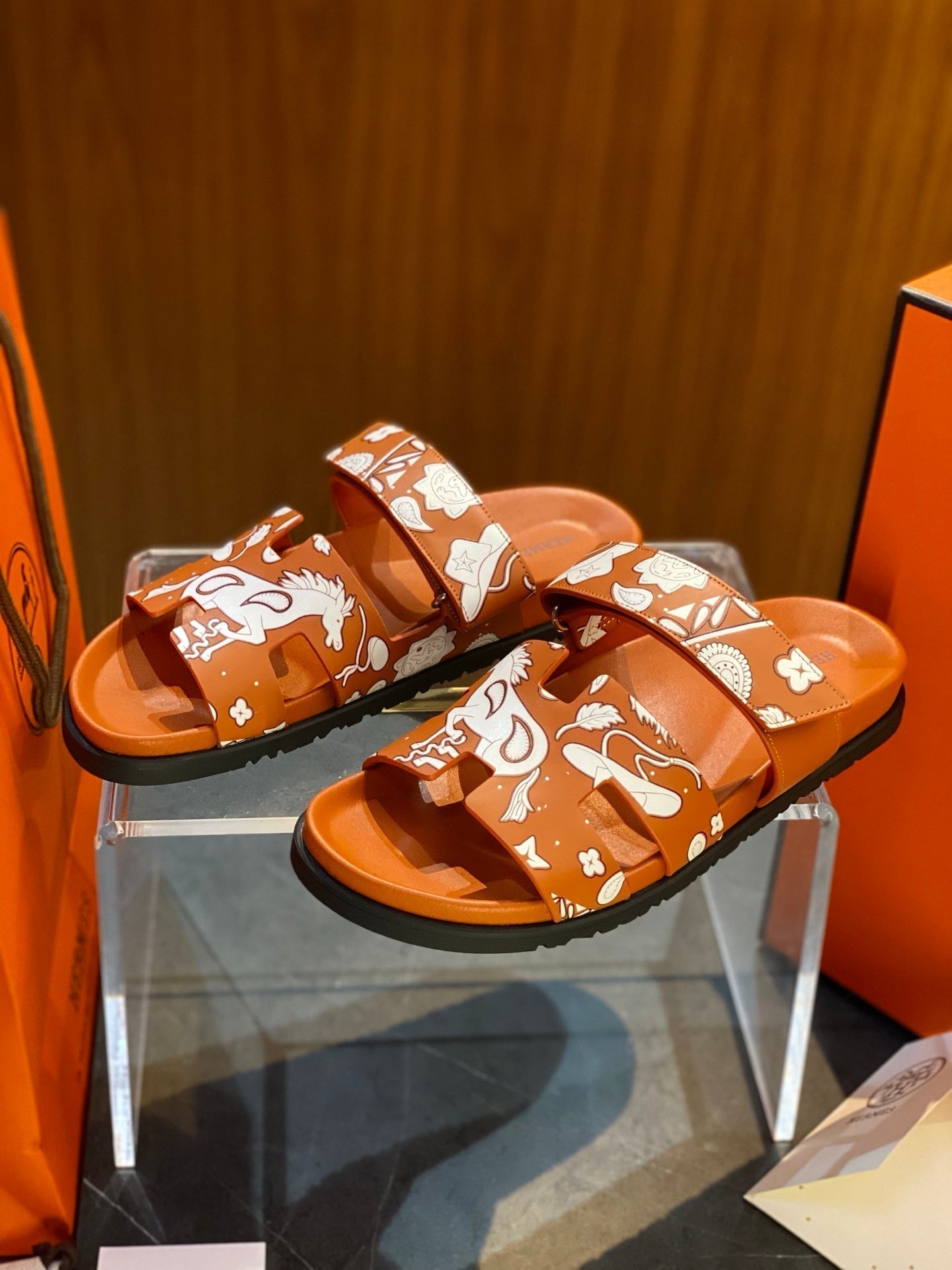 HM Men's Chypre Slide Calfskin 555852