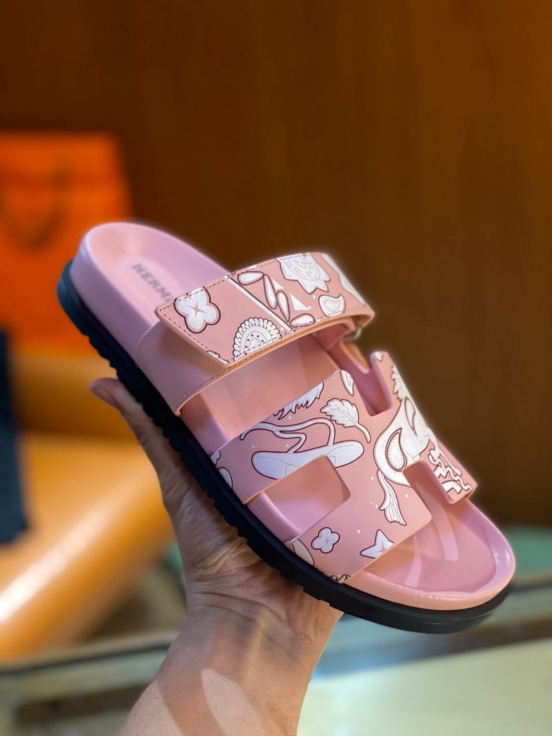 HM Men's Chypre Slide Calfskin 555852