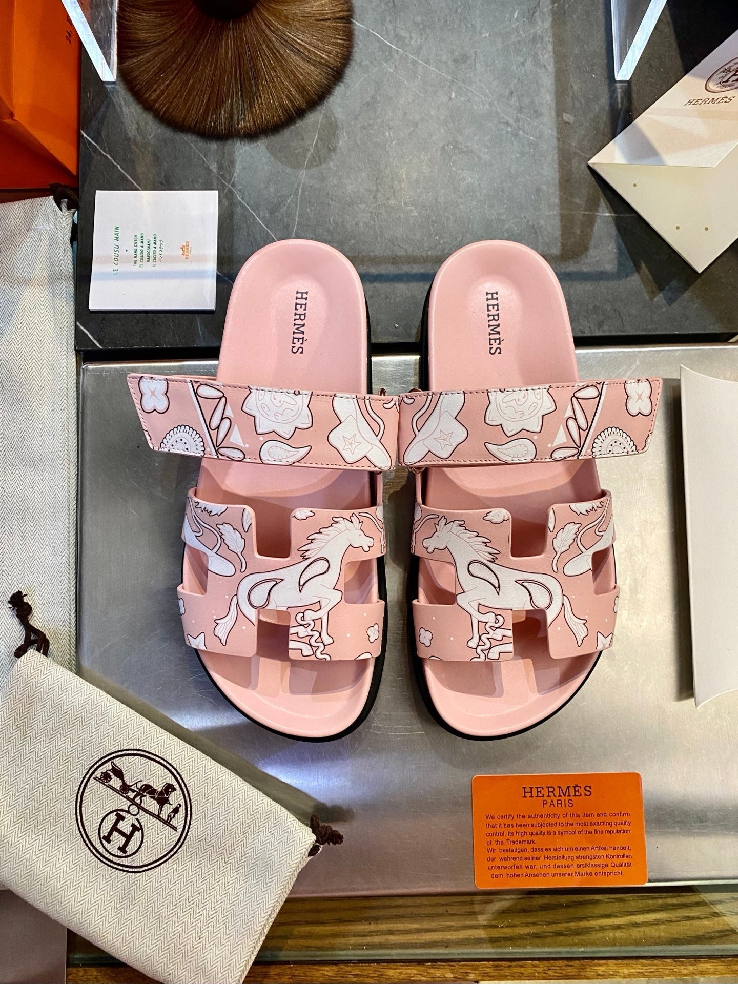 HM Men's Chypre Slide Calfskin 555852