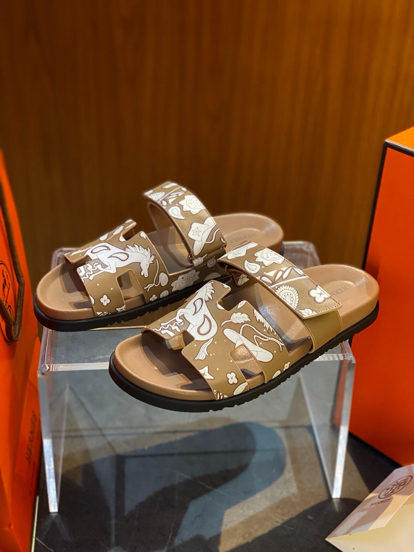 HM Men's Chypre Slide Calfskin 555859