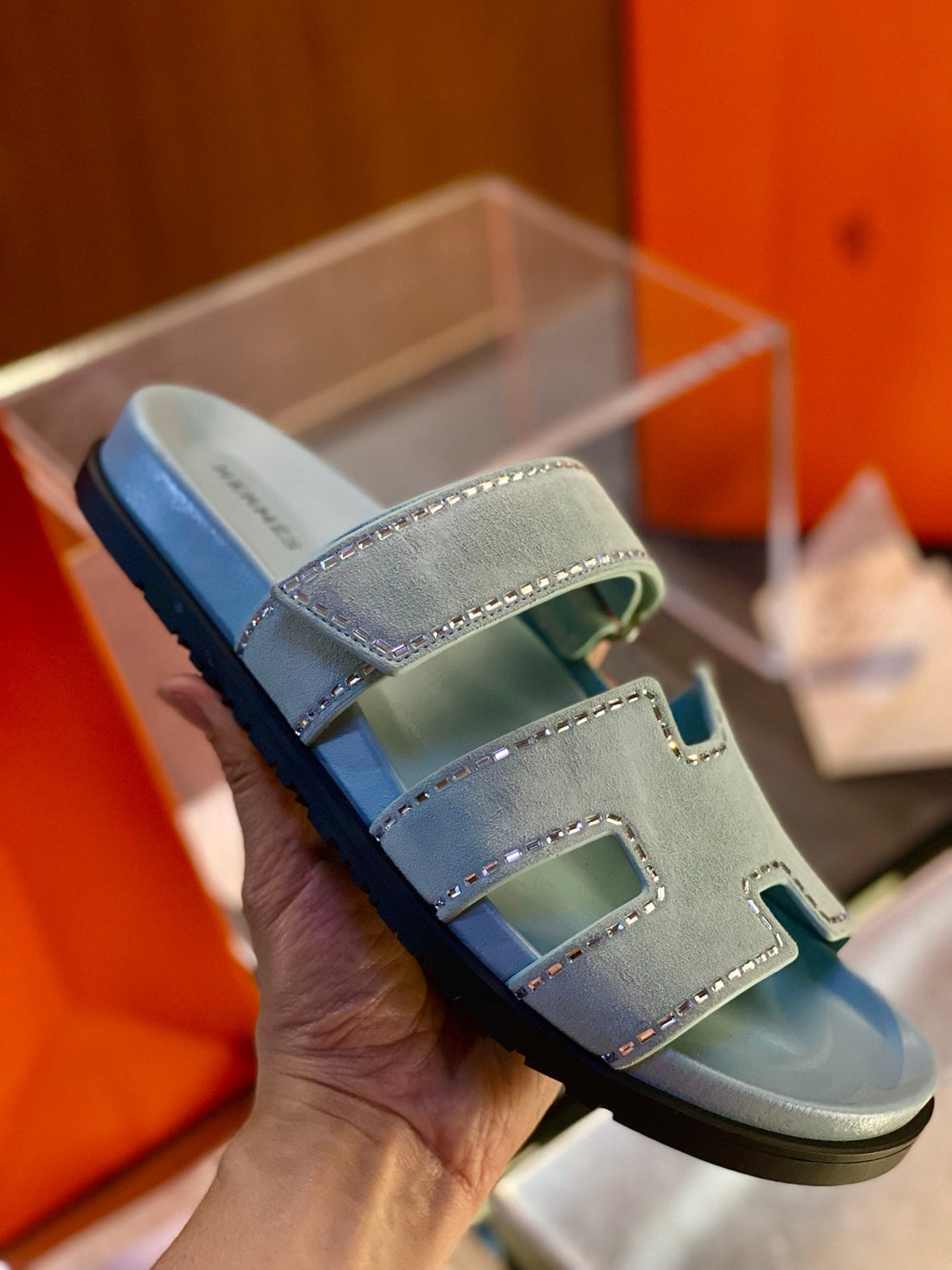 HM Men's Chypre Slide Suede 555872