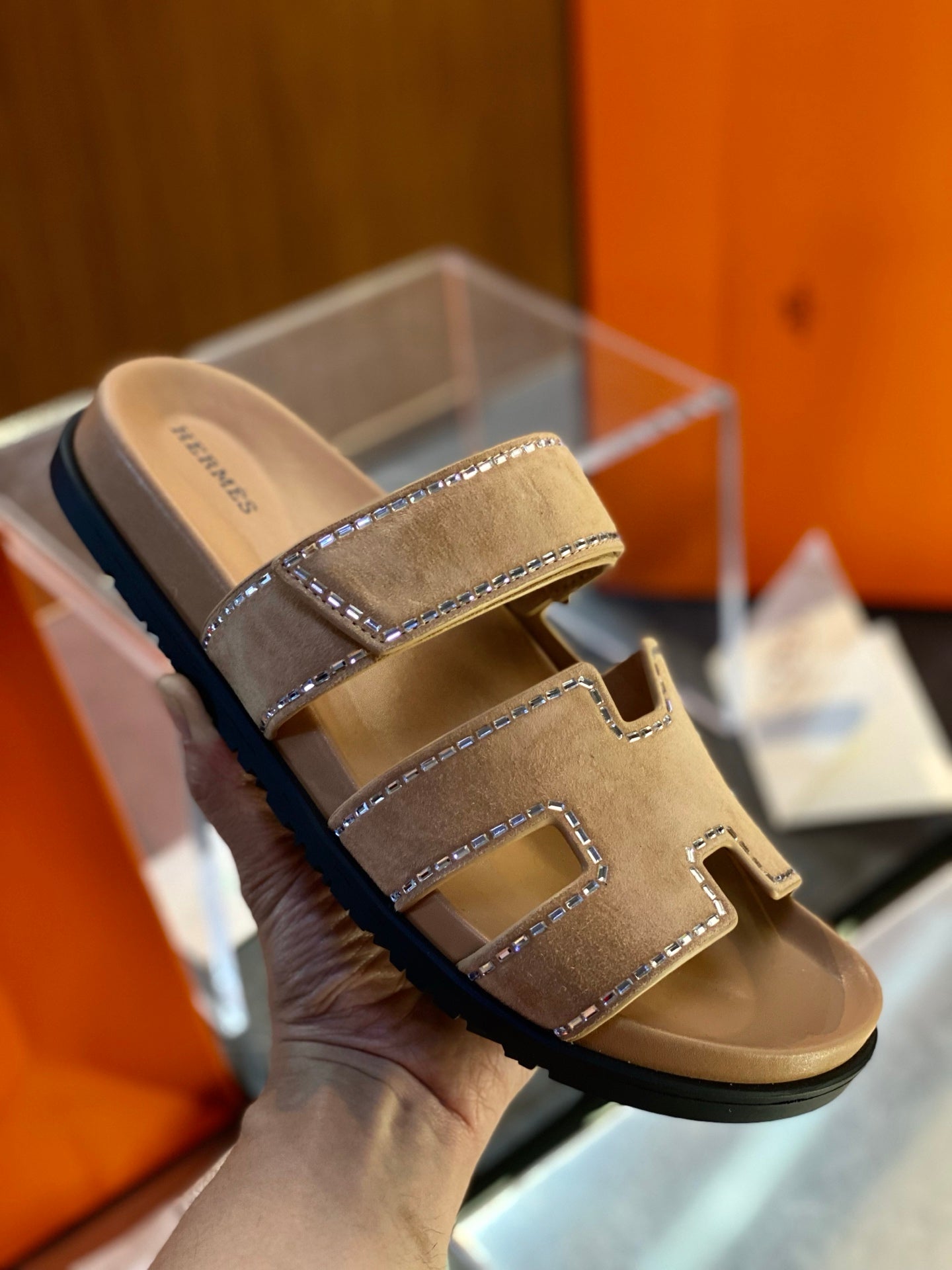 HM Men's Chypre Slide Suede 555872