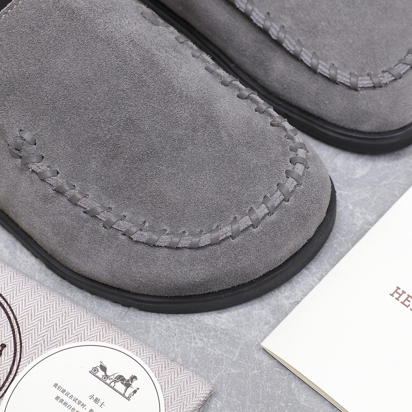 HM 25 Johan Mule Grey Suede