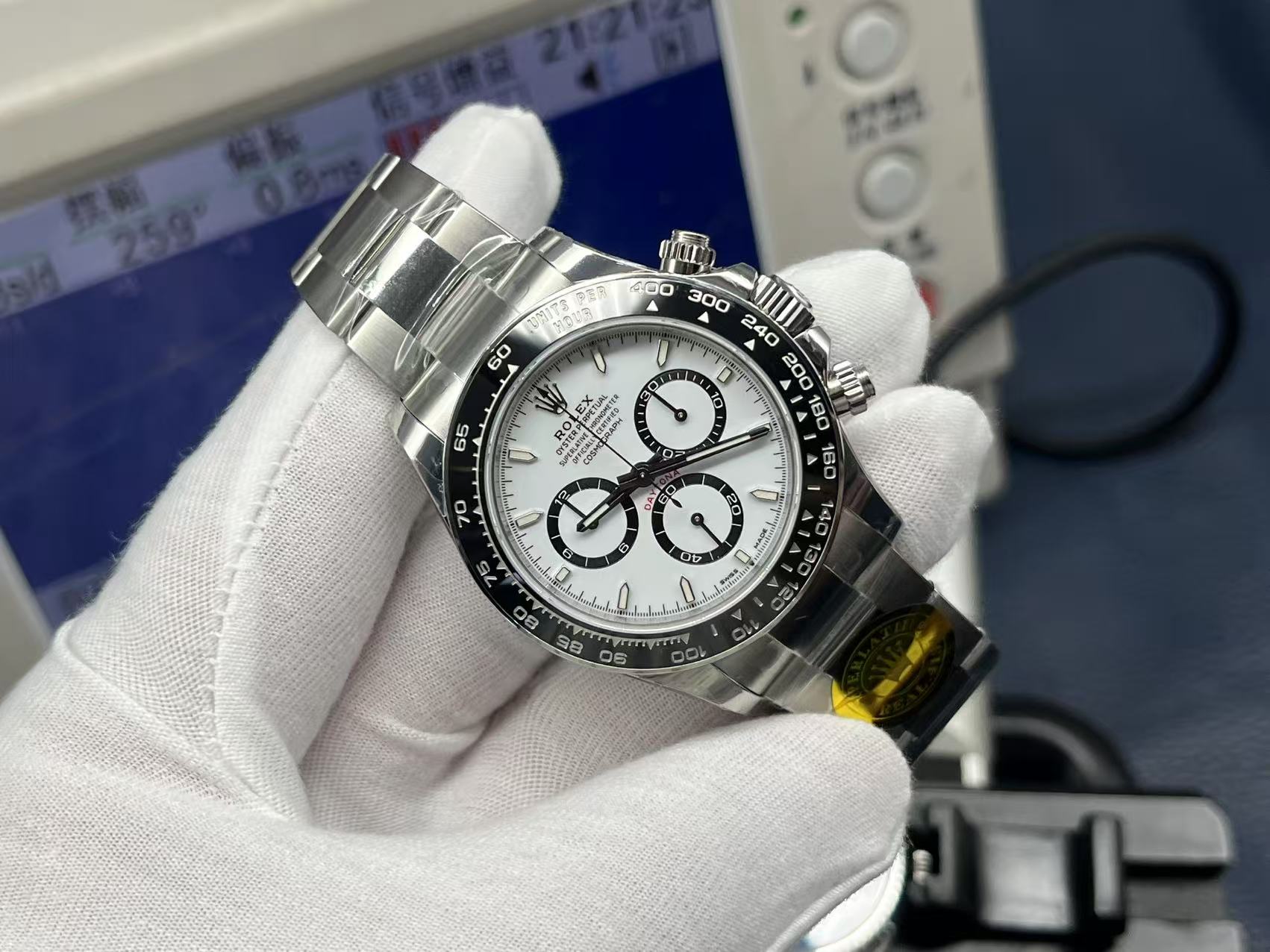 Rolex 25 Daytona 40mm Silver Black White