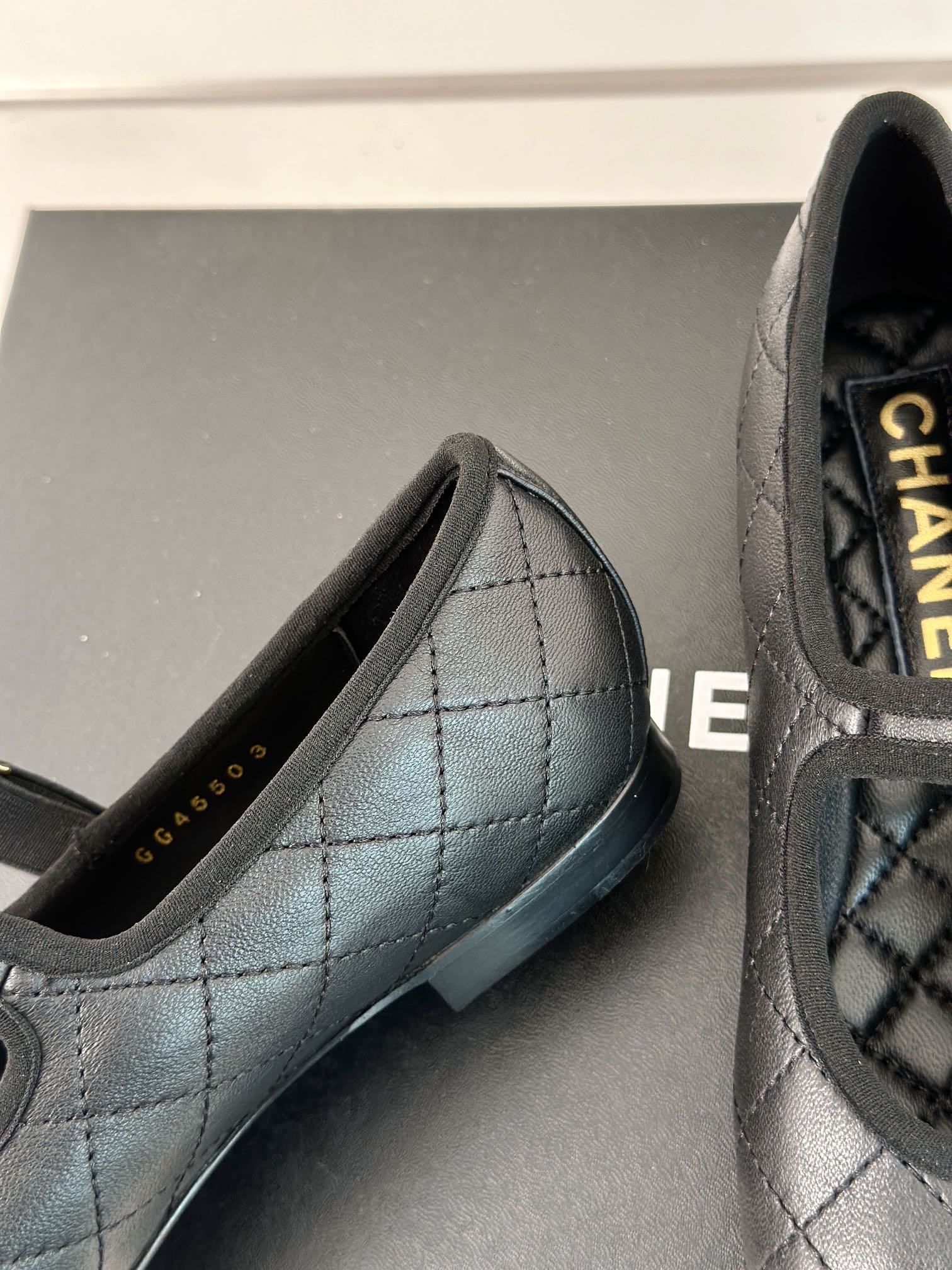 mary janes black quilted lambskin