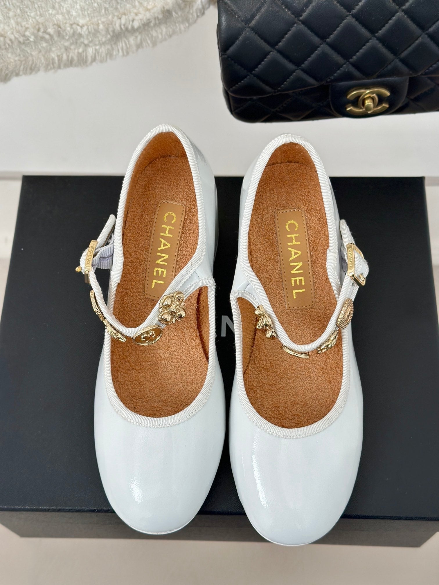 CC High Mary Jane Glossy White Lambskin