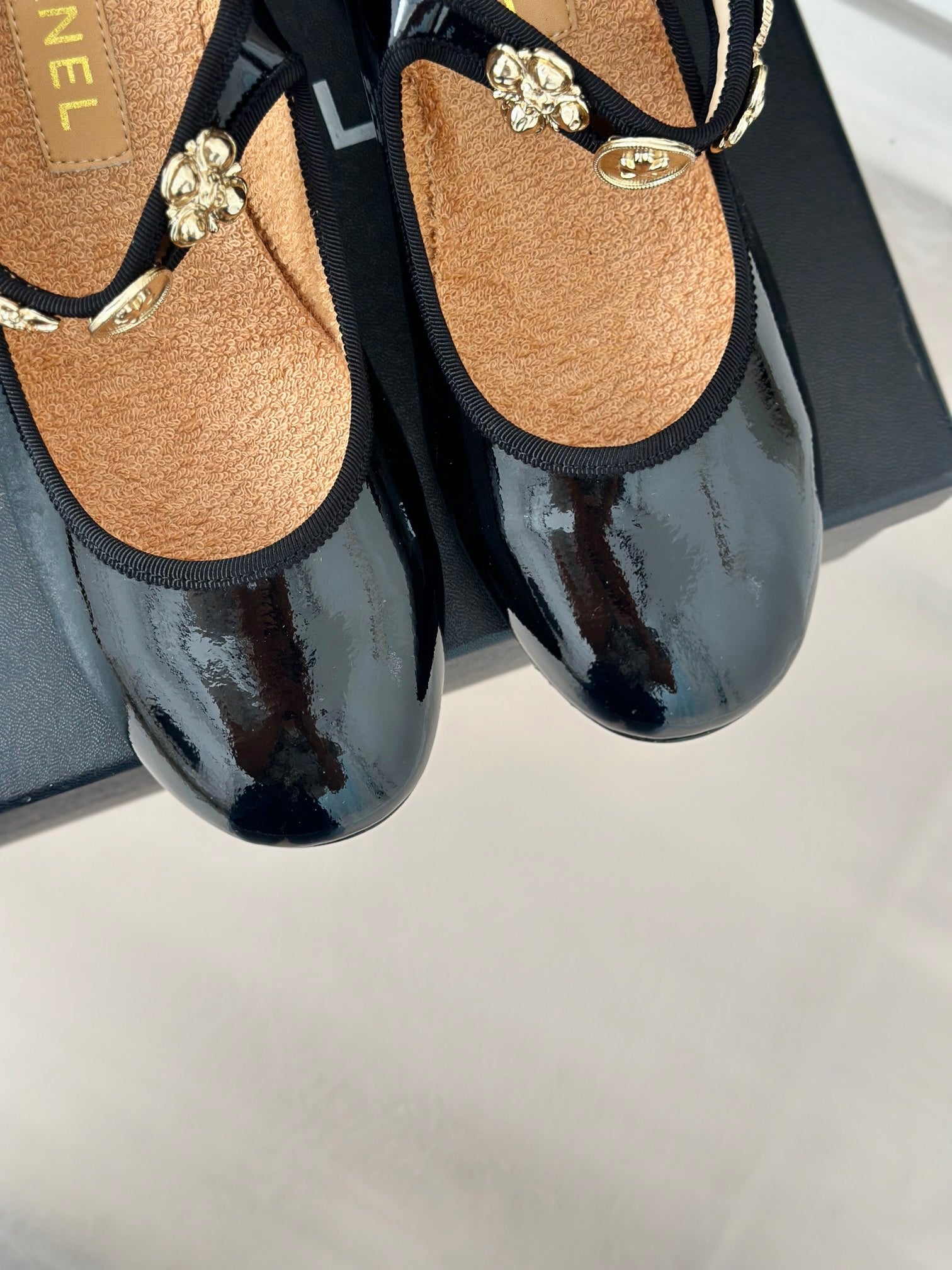 CC High Mary Jane Glossy Black Lambskin