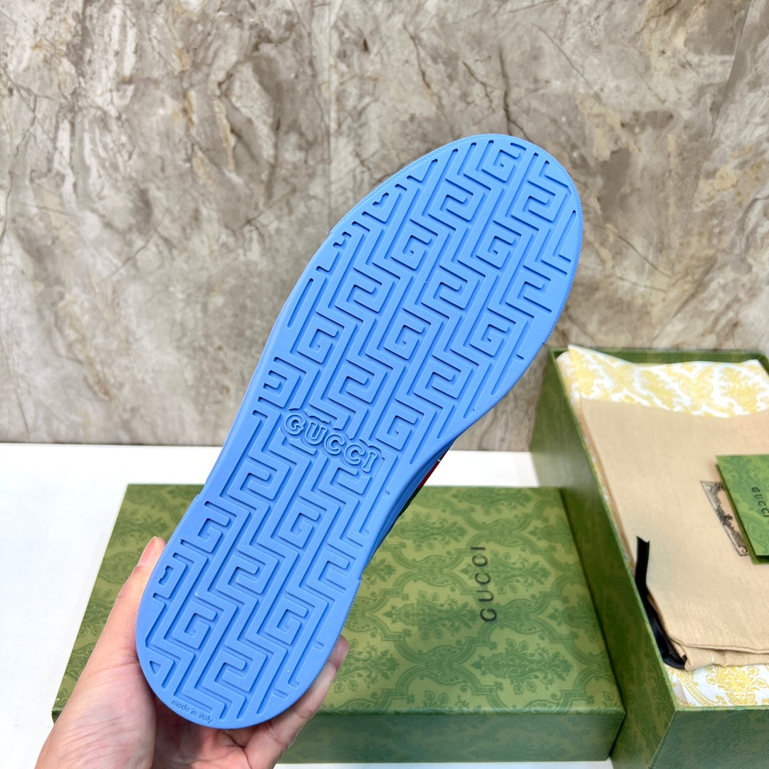 GG Men's ACE Sneaker Blue Calfskin 525957