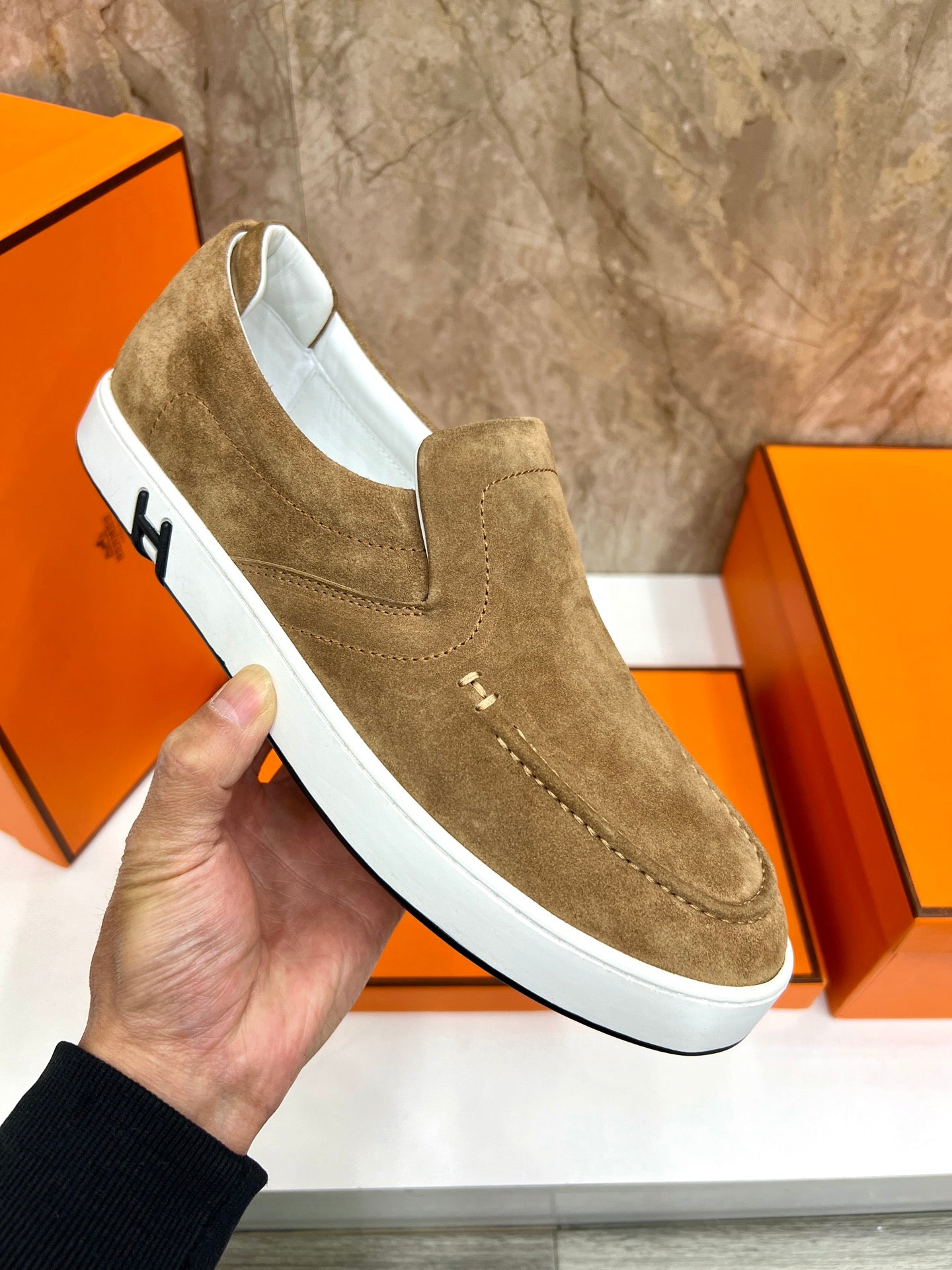 HM 25 Men's Kiddy Slip-on Shoe Dijon Cowhide 545622