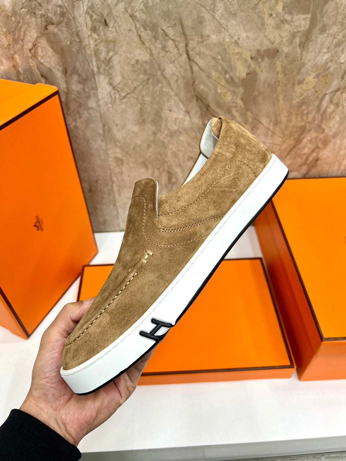 HM 25 Men's Kiddy Slip-on Shoe Dijon Cowhide 545622