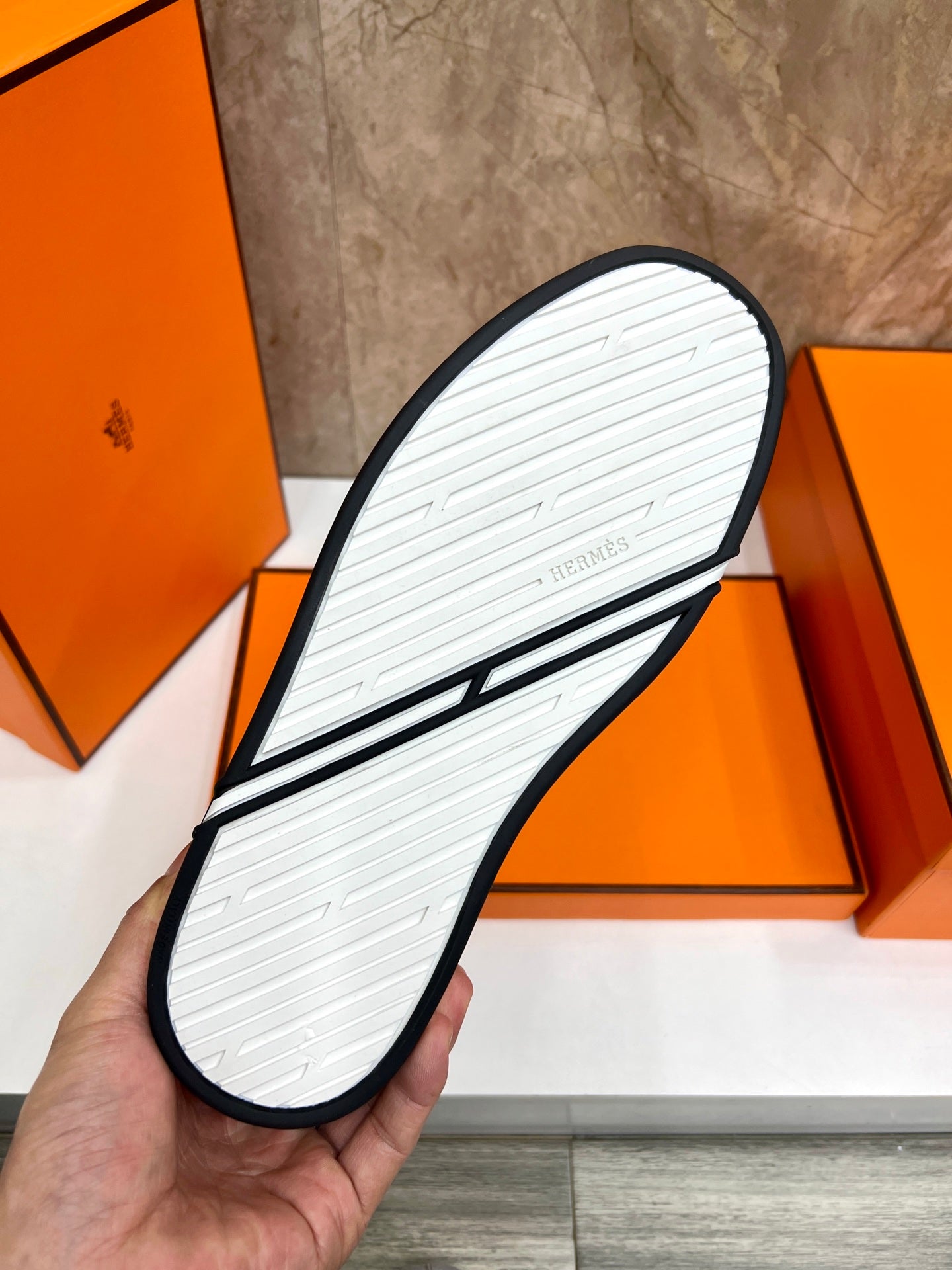 HM 25 Men's Kiddy Slip-on Shoe Grey Cowhide 545623