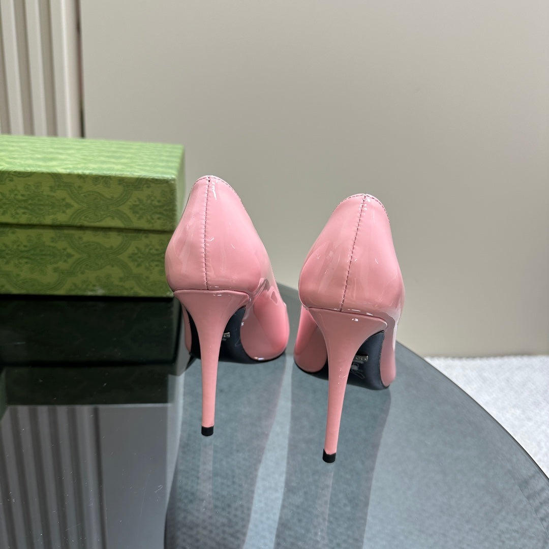GG 105 HIGH HEEL PUMP LIGHT PINK LAMBSKIN
