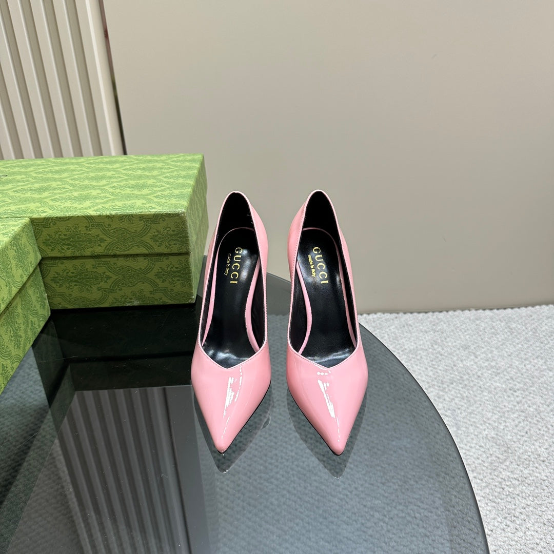 GG 105 HIGH HEEL PUMP LIGHT PINK LAMBSKIN