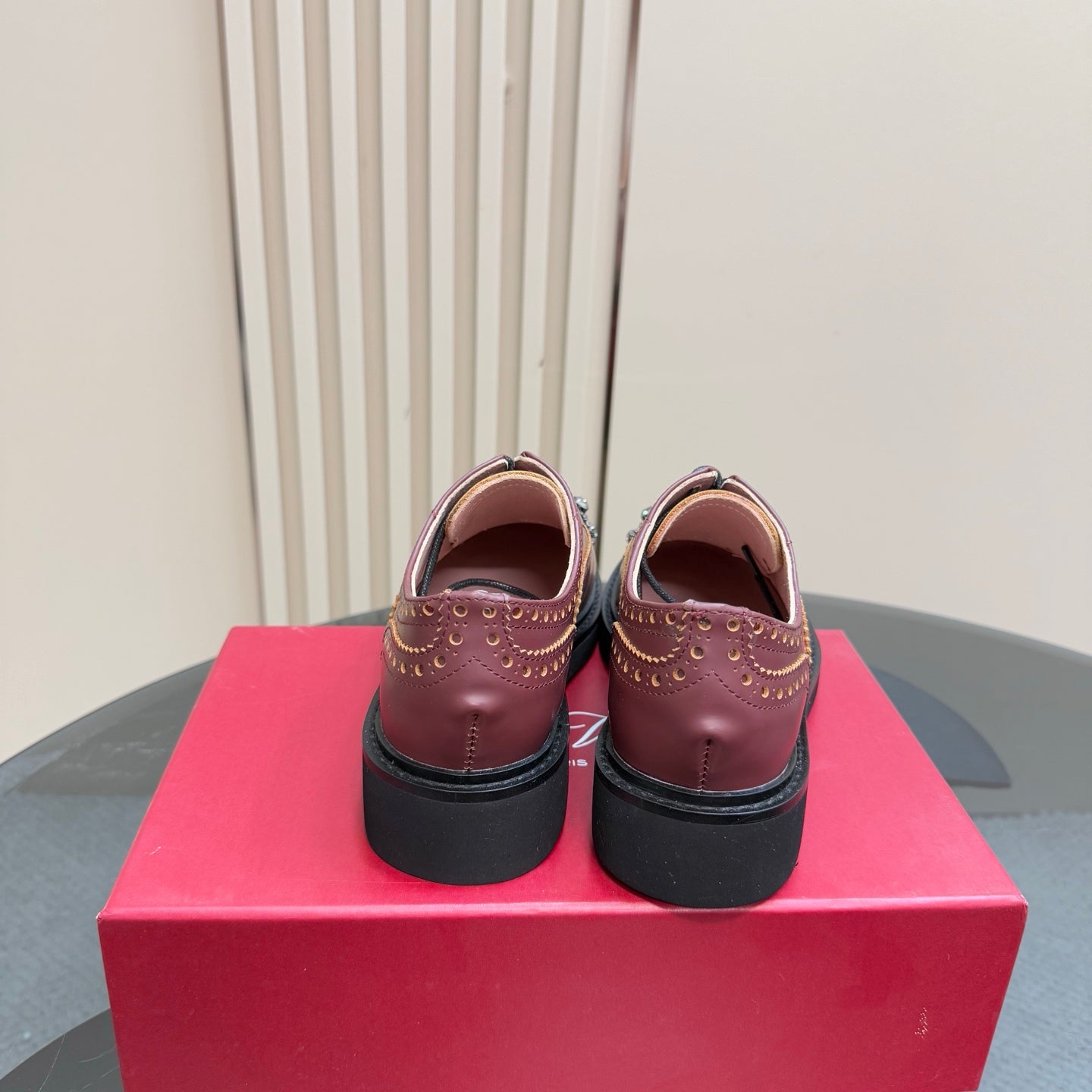 Viv Loafers Earthy Pink Pearl Cowhide 299781