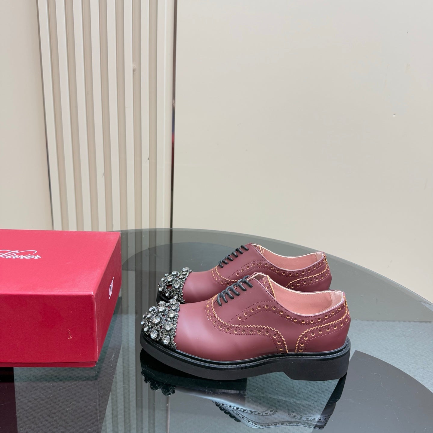 Viv Loafers Earthy Pink Pearl Cowhide 299781