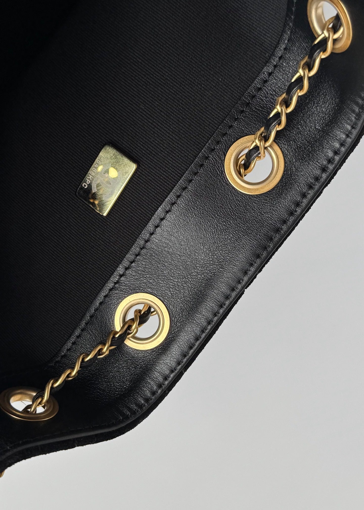 CC 25C Hobo Bag 30cm Black Suede