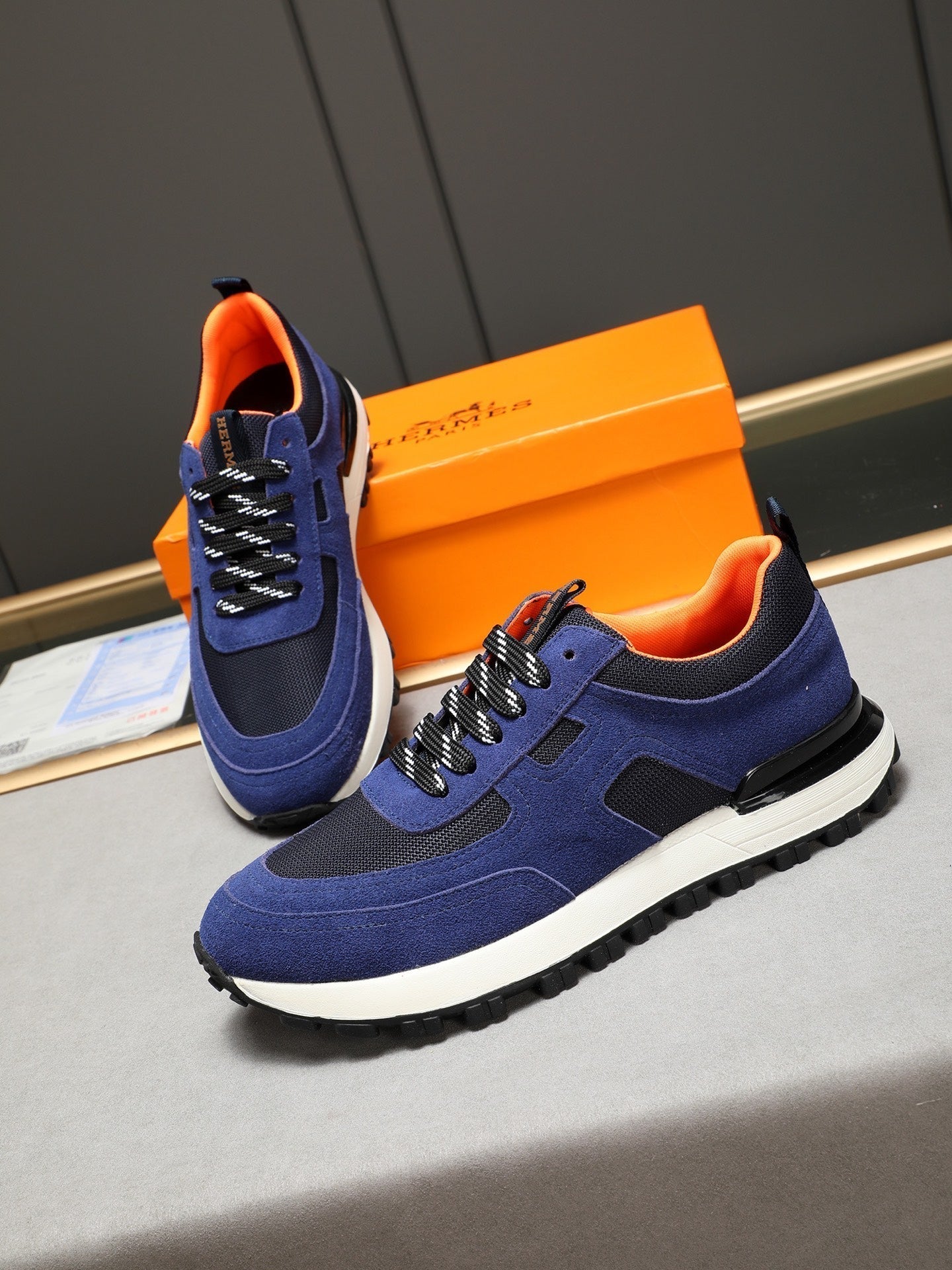 HM Men's Sneaker Blue Suede 619319