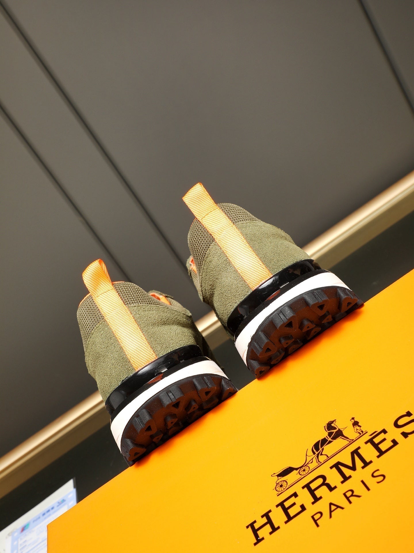 HM Men's Sneaker Green Suede 619320