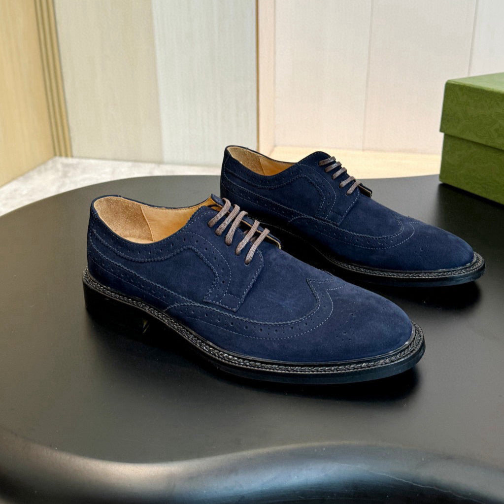 GG Men's Dress Shoe Blue Suede 559323
