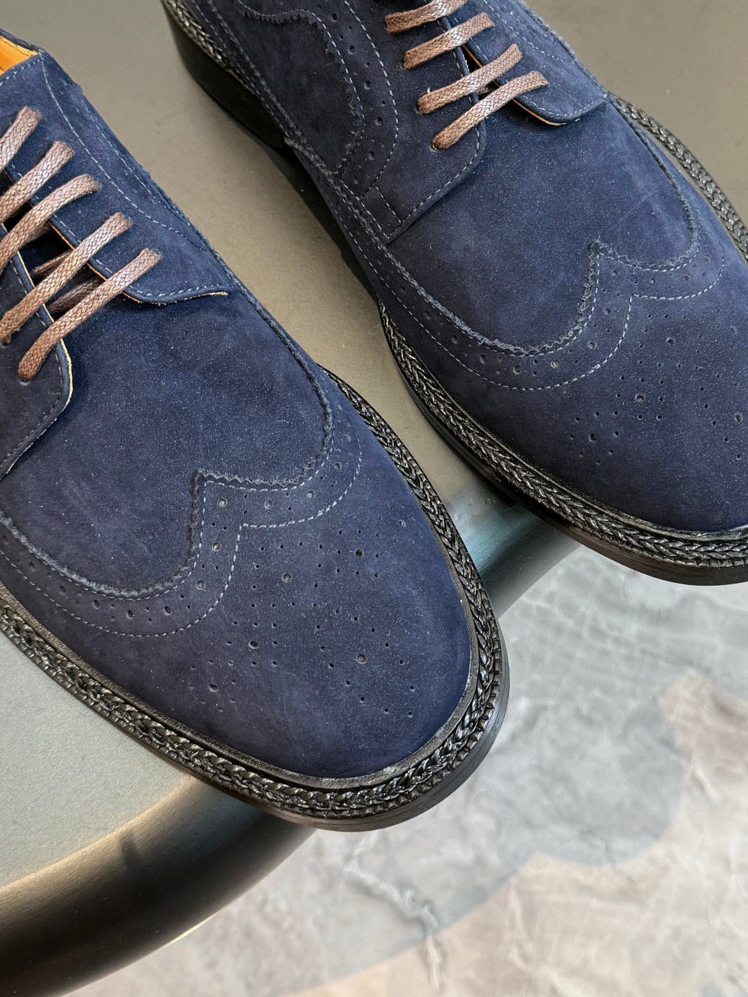 GG Men's Dress Shoe Blue Suede 559323