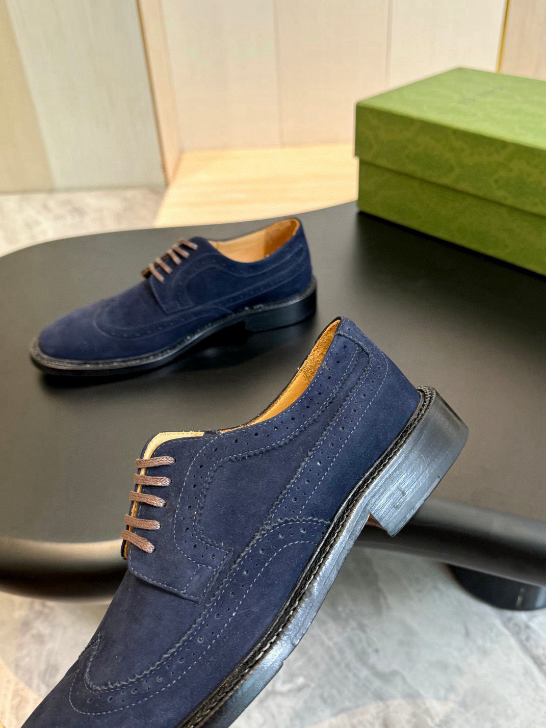 GG Men's Dress Shoe Blue Suede 559323