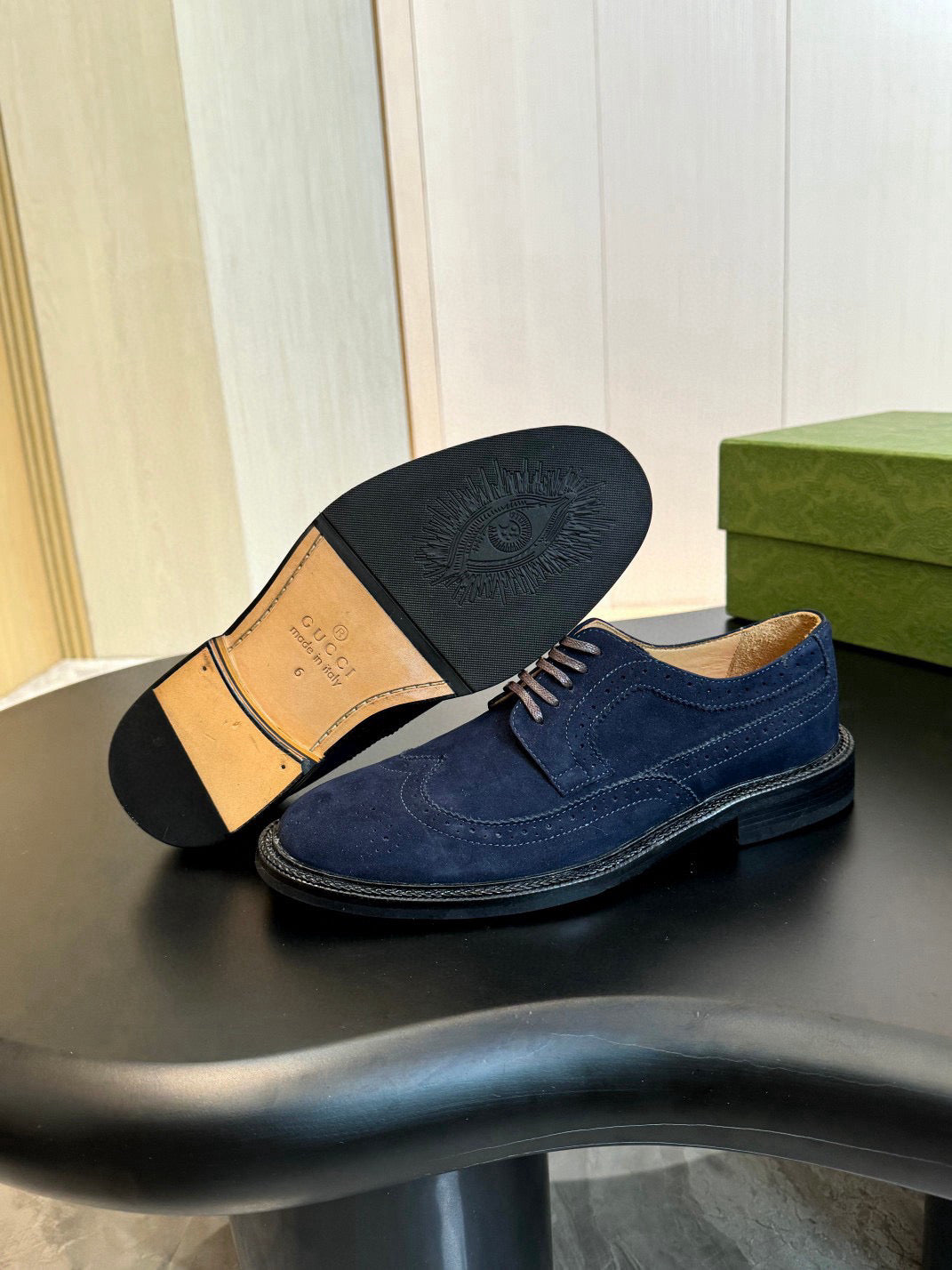 GG Men's Dress Shoe Blue Suede 559323