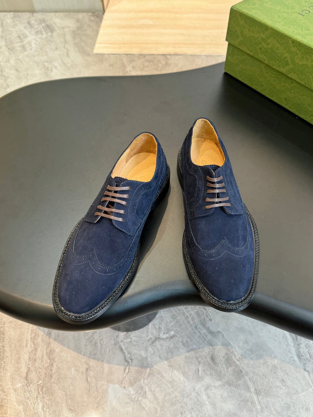 GG Men's Dress Shoe Blue Suede 559323