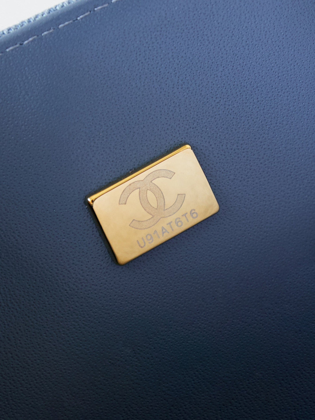 CC 24K Flap Bag 20cm Multi Charm Blue Denim Gold Hardware