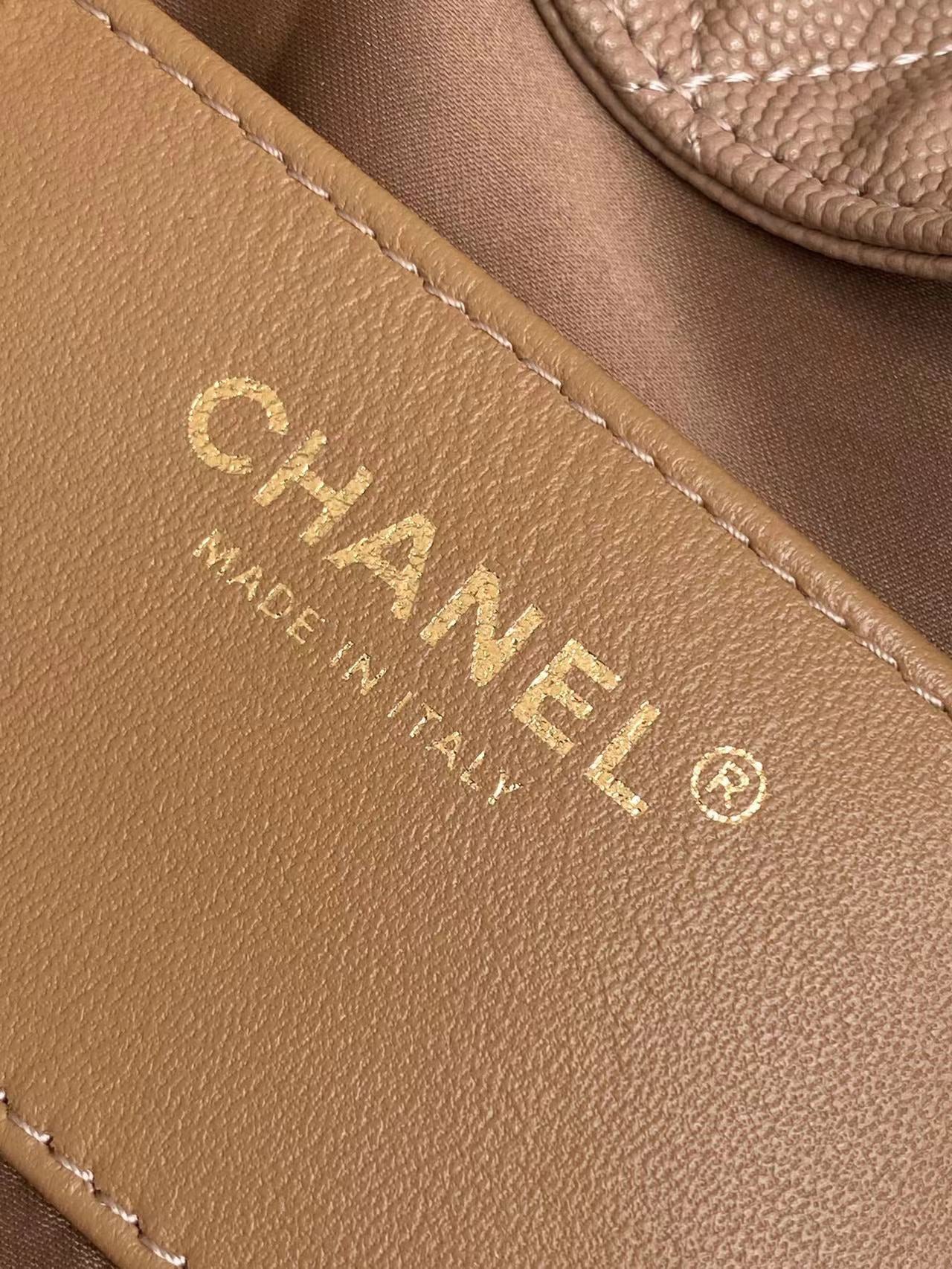 CC 25C Hobo Bags 40cm Brown Grained Calfskin