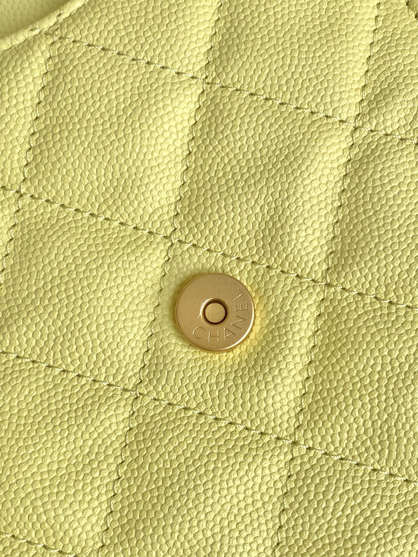 CC 25C Hobo Bags 40cm Lime Grained Calfskin