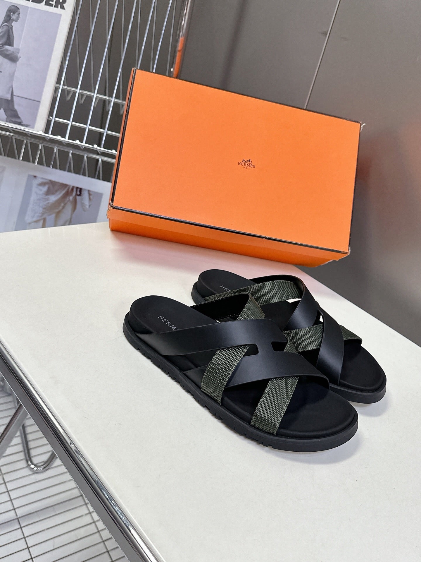 HM Kazimir Sandal Sheepskin and Fabric 252672