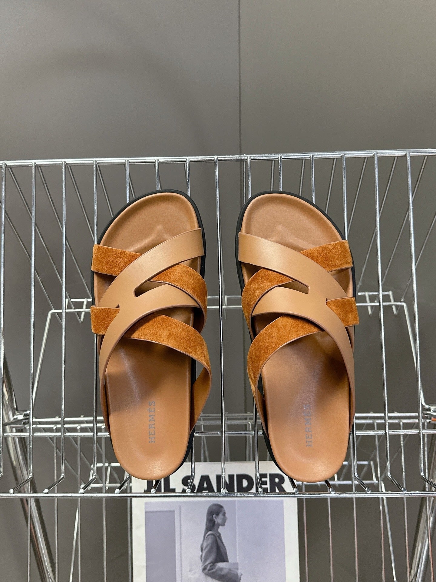 HM Kazimir Sandal Sheepskin and Suede 252676