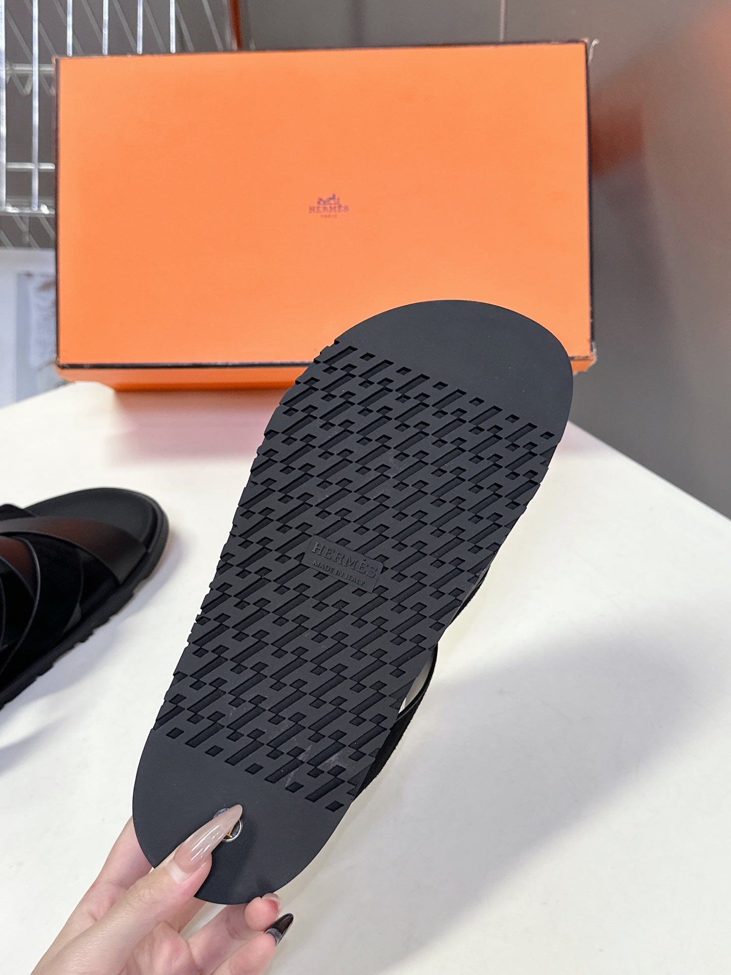 HM Kazimir Sandal Sheepskin and Suede 252676