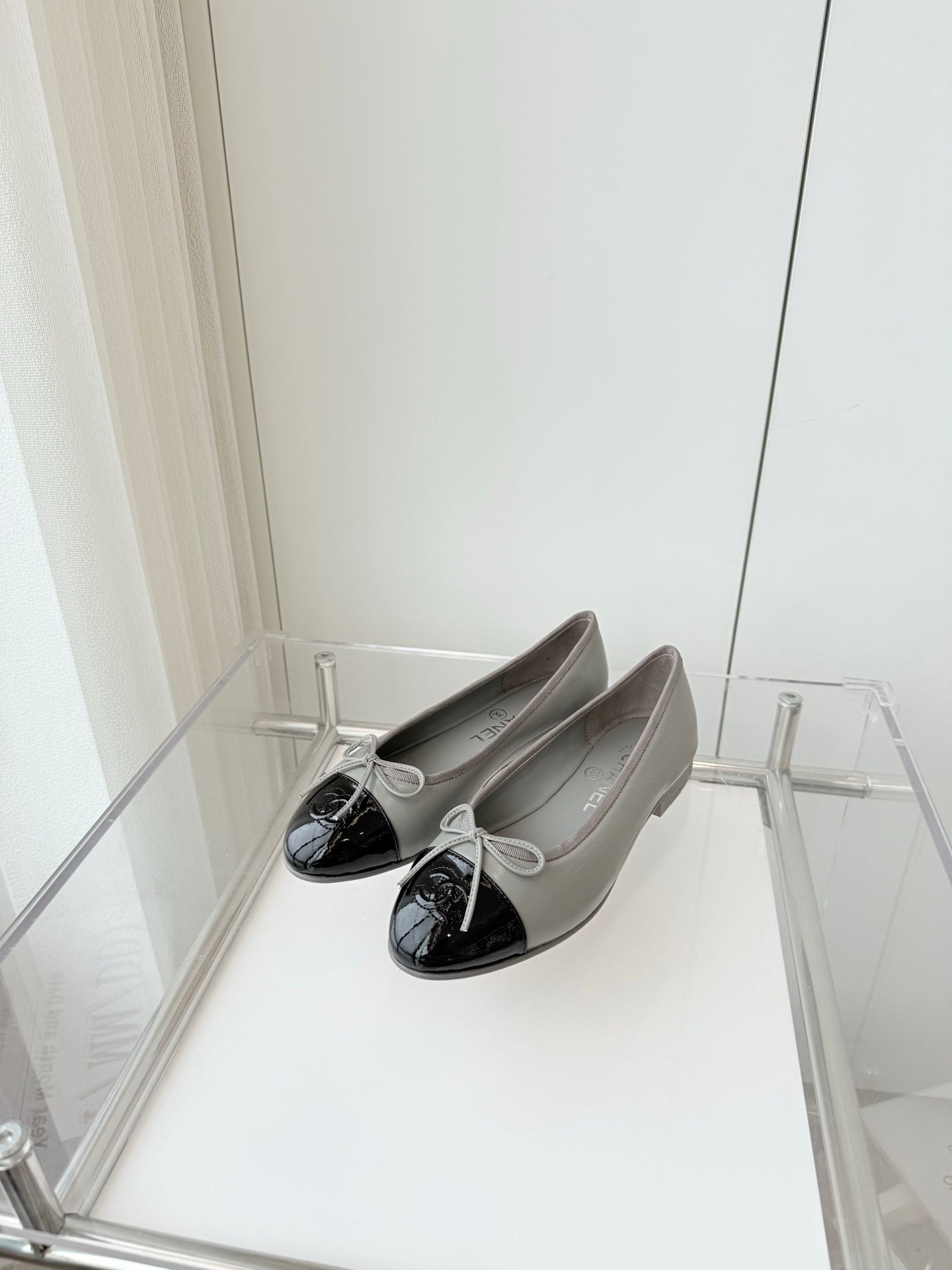 CC Ballet Flat Gray Leather 238768