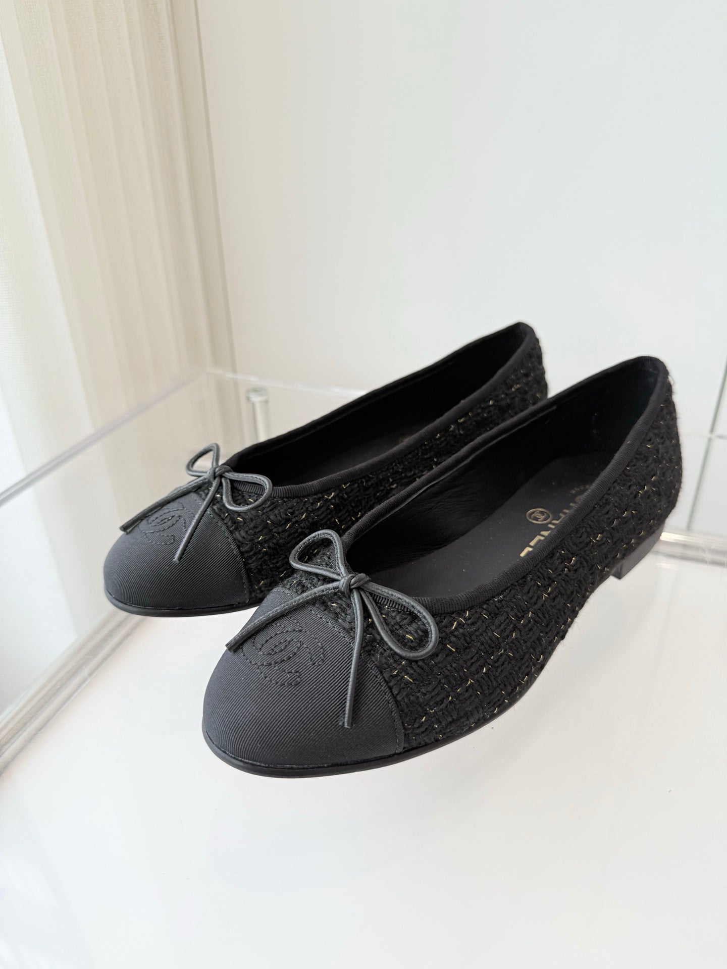 CC Ballet Flat Black Tweed 238778