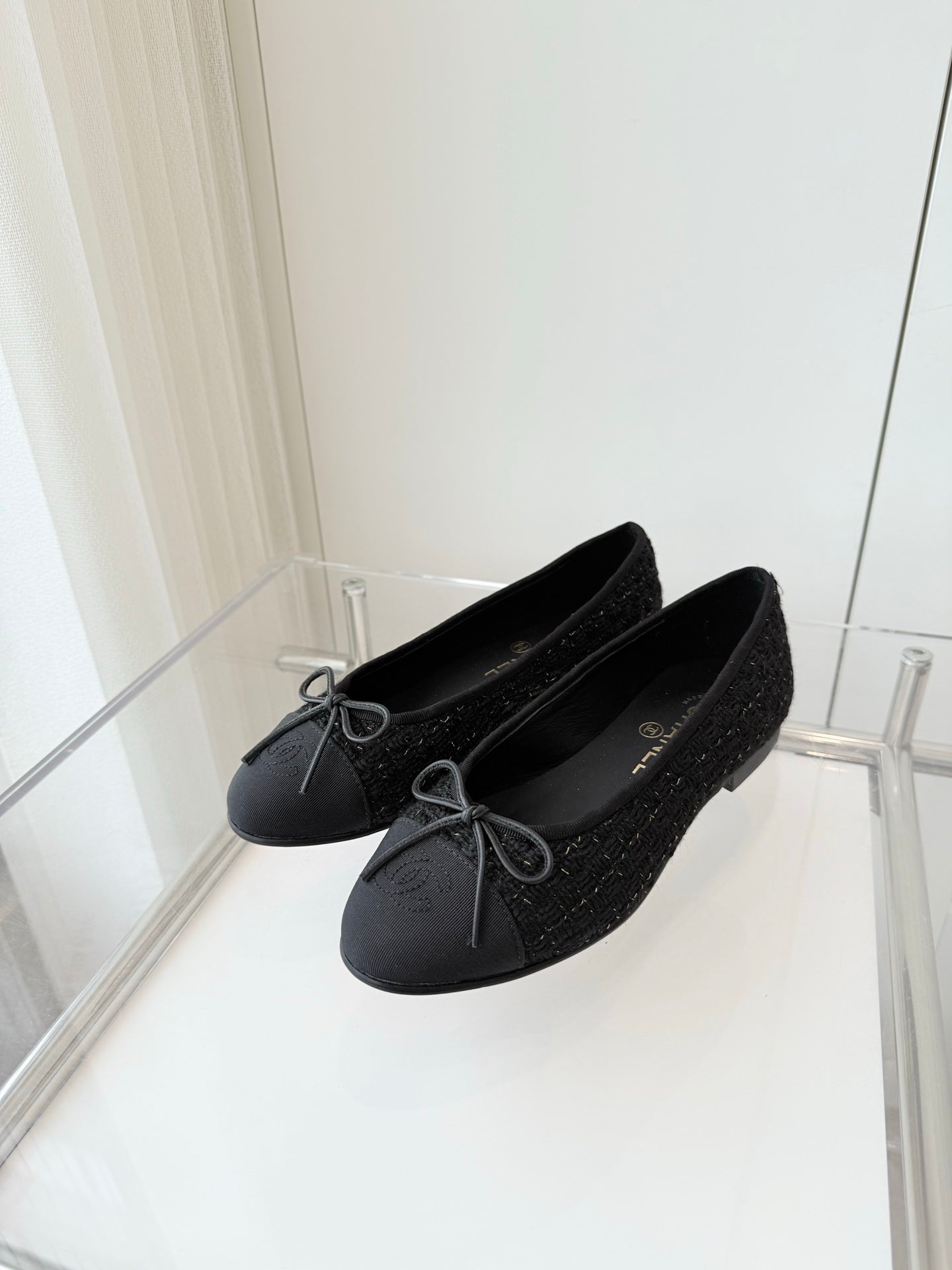 CC Ballet Flat Black Tweed 238778