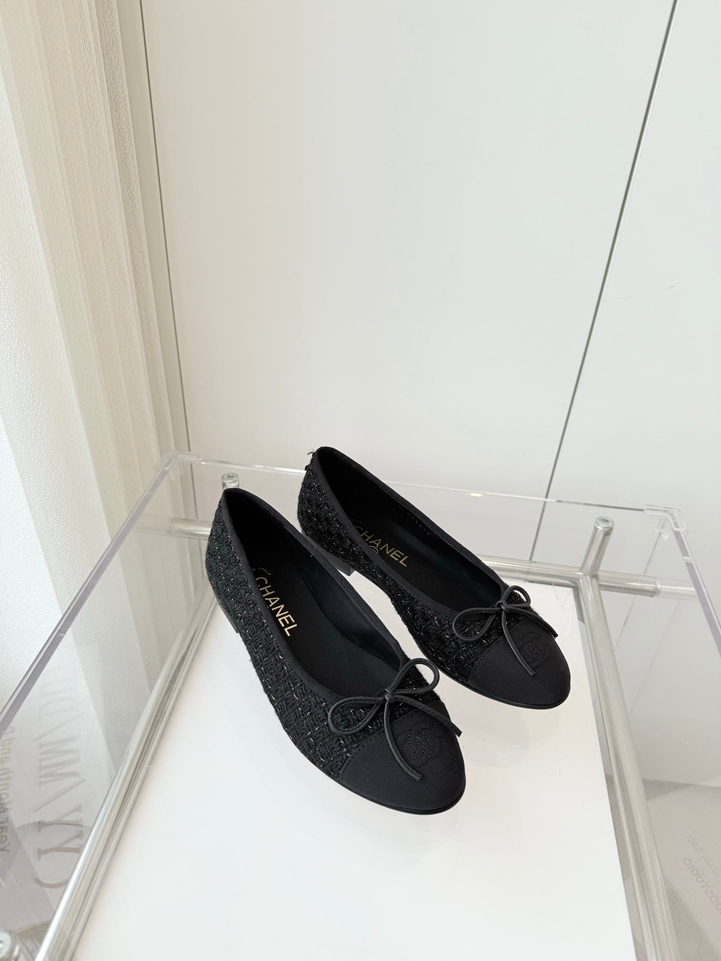 CC Ballet Flat Black Tweed 238778