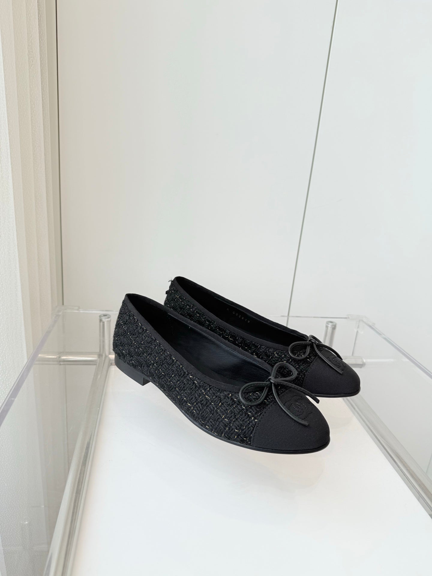 CC Ballet Flat Black Tweed 238778